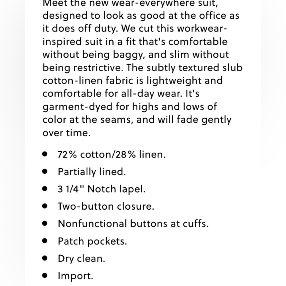 J. Crew Men’s Chino Linen Blazer Jacket - Picture 3 of 5